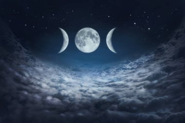 Üçlü Ay Sembolü. Pagan ve Wiccan Sembolü