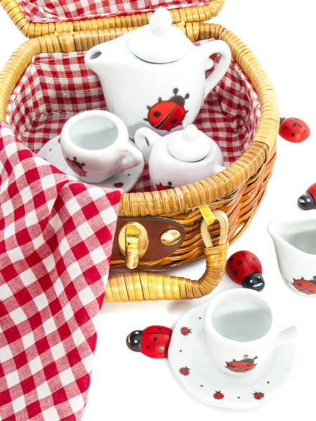 Childs picnicbasket — Stock Photo, Image