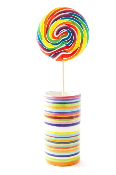Rainbow lollipop — Stock Photo, Image