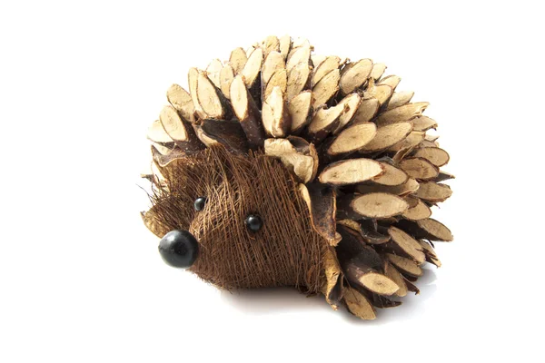Wooden hedgehog — Stock Photo, Image