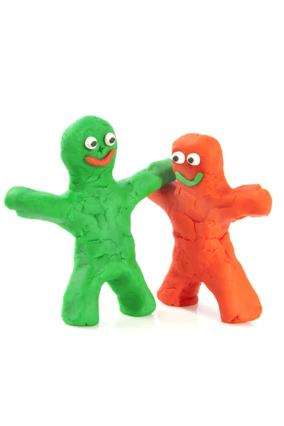 Clay friends — Stock Photo, Image