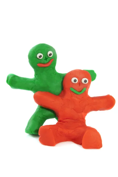 Clay friends — Stock Photo, Image