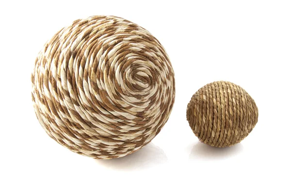 Wooden twisted ball — Stock Photo, Image