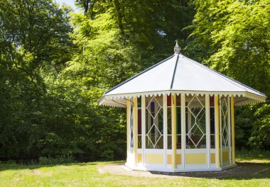 Romantic garden shed clipart