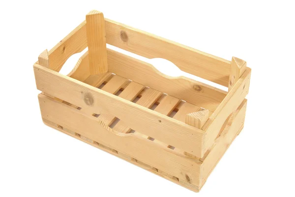 Caja de madera vacía — Foto de Stock