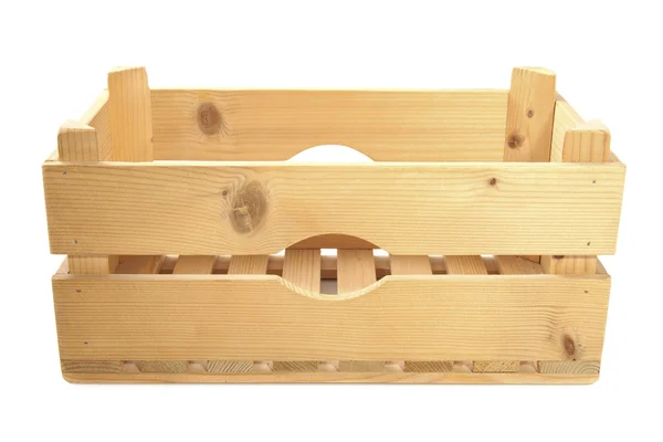 Caja de madera vacía — Foto de Stock