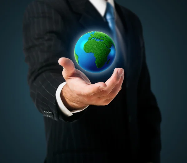 Earth in a hand — Stock Photo, Image