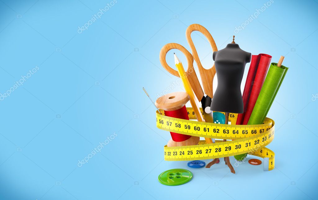 Sewing tools Stock Photo by ©Vadmary 42592215