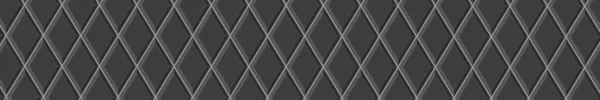 Black Rhombus Tile Seamless Pattern Kitchen Backsplash Background Interior Exterior — Stockvektor