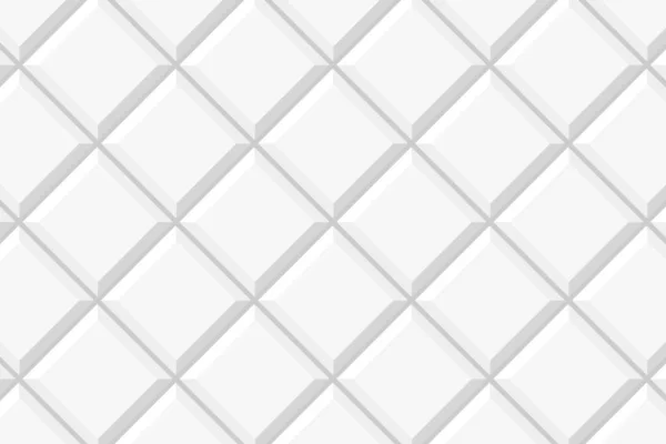 Biały Kwadrat Płytki Diagonalny Bezszwowy Wzór Łazienka Lub Toaleta Ceramiczne — Wektor stockowy