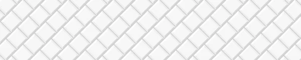 Azulejo Quadrado Branco Arranjo Diagonal Casa Banho Textura Parede Cerâmica — Vetor de Stock
