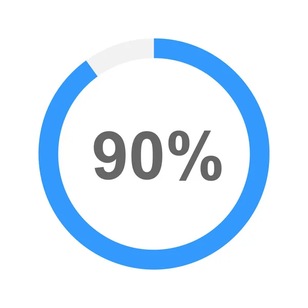 Percent Filled Loading Bar Infographic Element Website Mobile App Interface — 스톡 벡터