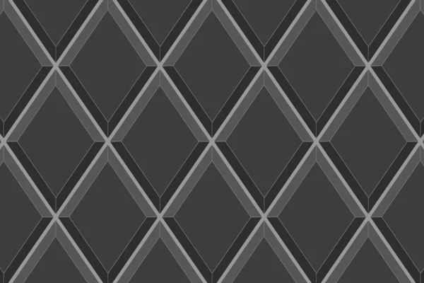 Black Rhombus Tile Background Kitchen Backsplash Texture Bathroom Toilet Ceramic — Wektor stockowy