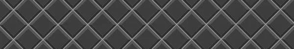 Schwarze Quadratische Fliese Diagonaler Anordnung Küche Backsplash Hintergrund Textur Des — Stockvektor