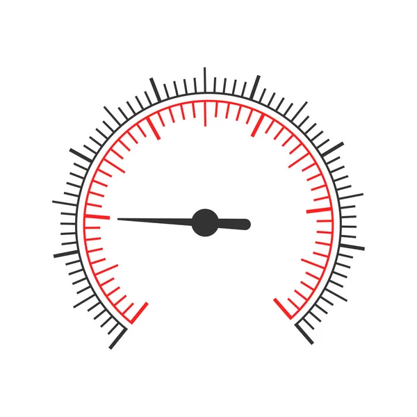 Runde Messskala Mit Zwei Diagrammen Und Pfeil Druckmesser Manometer Barometer — Stockvektor