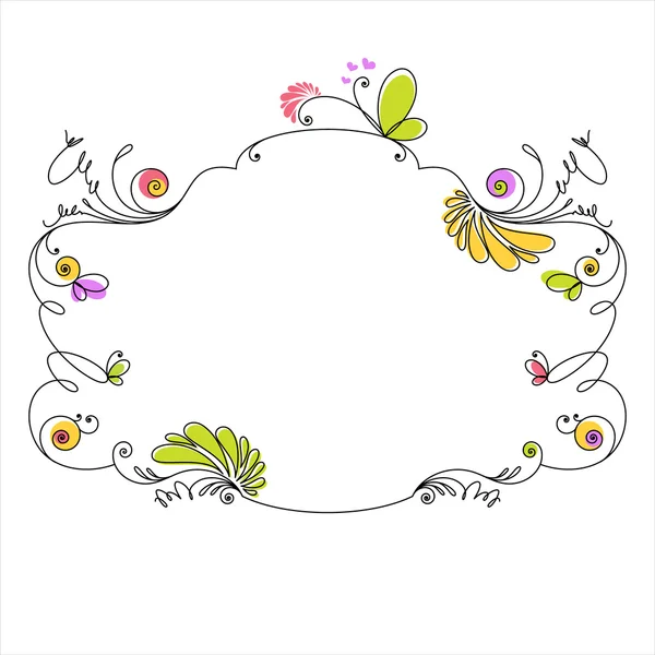 Floral frame — Stock Vector