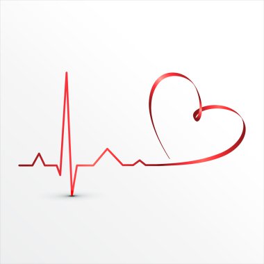 Heart beats cardiogram icon
