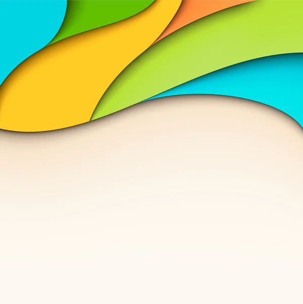 metin için yer ile dalgalı renkli arka plan