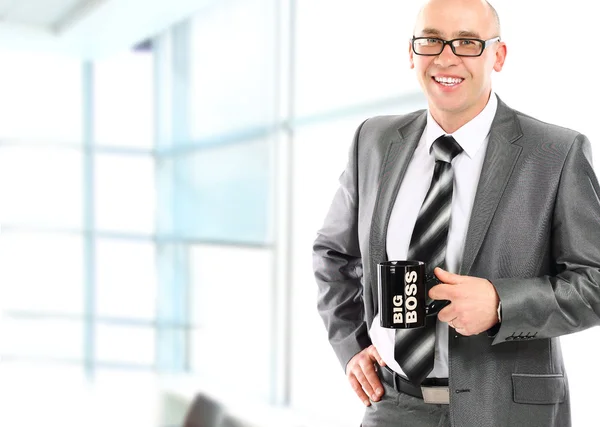 Smiling middle aged business man — Stock Photo, Image