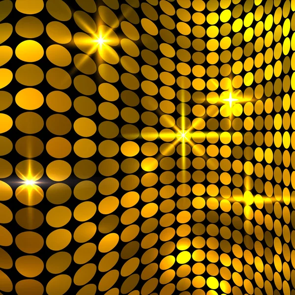 Wellenförmigen goldenen Mosaik Hintergrund Stockillustration