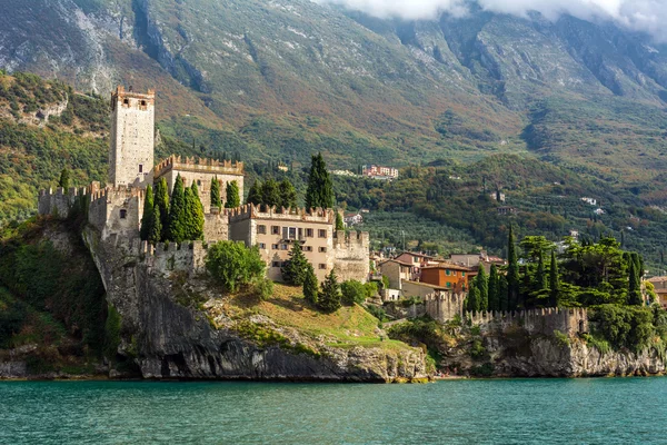 Castelul Scaligero medieval din Malcesine, Italia — Fotografie, imagine de stoc