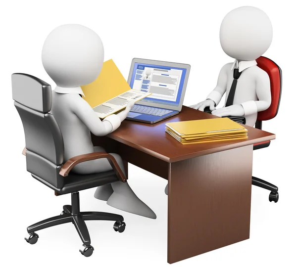 3D beyaz. iş görüşmesi