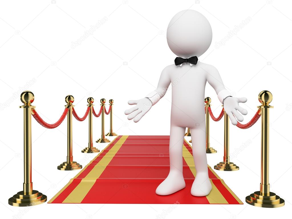 3D white people. Welcome to the Red Carpet
