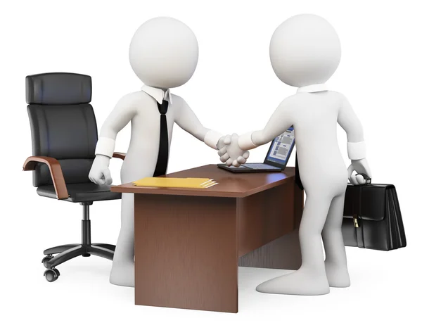 3D beyaz insanlar. ticari işler