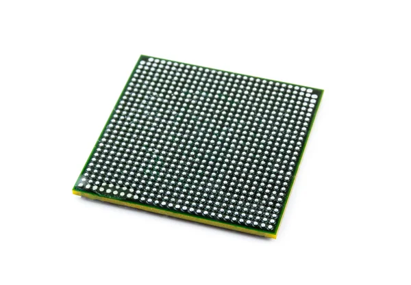 Processor with ball BGA pins — Stock Photo, Image