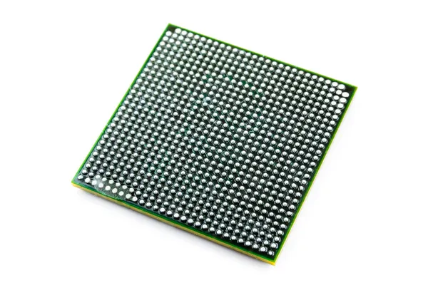 Processor with ball BGA pins — Stock Photo, Image