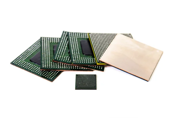 Processor with ball BGA pins — Stock Photo, Image