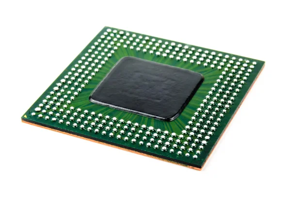 Processor with ball BGA pins — Stock Photo, Image