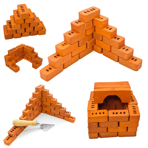 Small bricks for construction — Stock Photo, Image