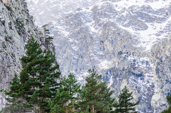 Montanhas cobertas de neve — Fotografia de Stock