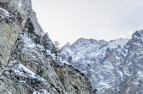 Montanhas cobertas de neve — Fotografia de Stock