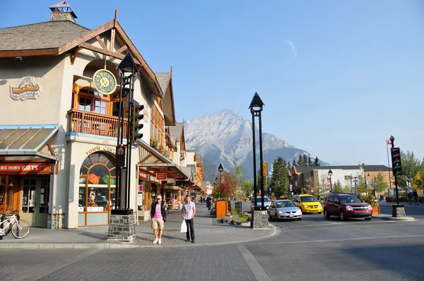 Avenida do banff — Fotografia de Stock