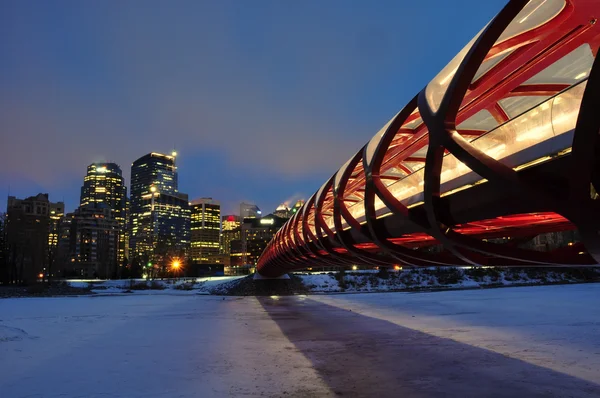 Puente peatonal de Calgary — Foto de Stock