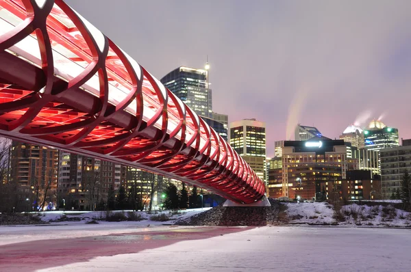 Ponte pedonal de Calgary — Fotografia de Stock