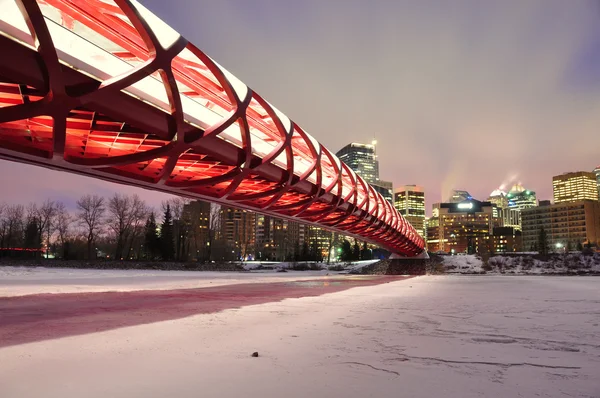 Puente peatonal de Calgary — Foto de Stock
