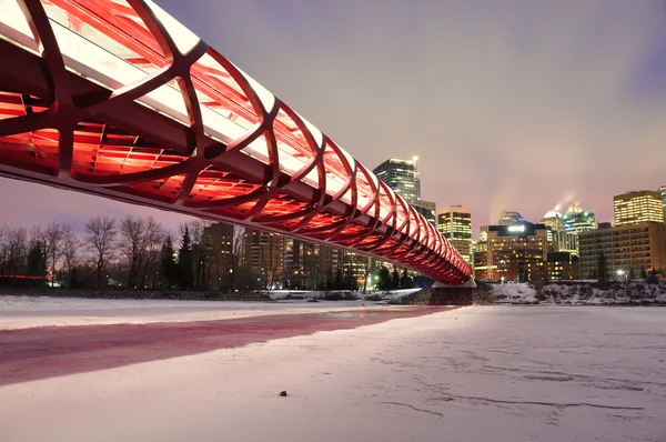 Pont piétonnier de Calgary — Photo