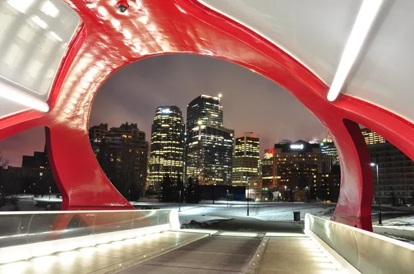 Ponte pedonal de Calgary — Fotografia de Stock