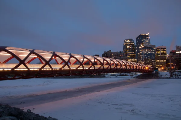 Calgary gyalogos híd — Stock Fotó