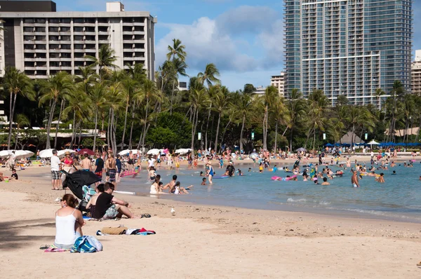 Strand von Waikiki — Stockfoto