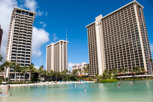 Pantai Waikiki, Oahu — Stok Foto