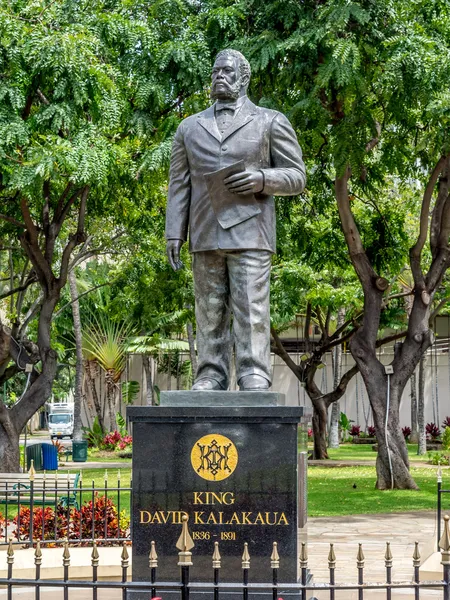 Statue of King Kalakaua — Stock Photo, Image