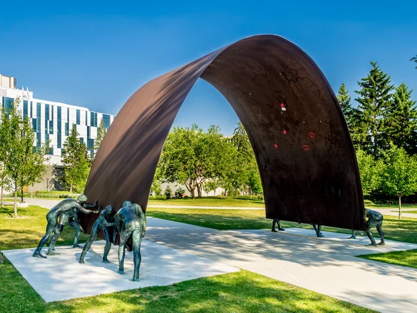 Public art at the University of Calgary — Stock Photo, Image