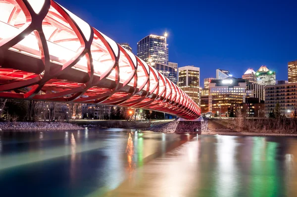 Pedestrian bridge, Calgary — Stock Photo, Image