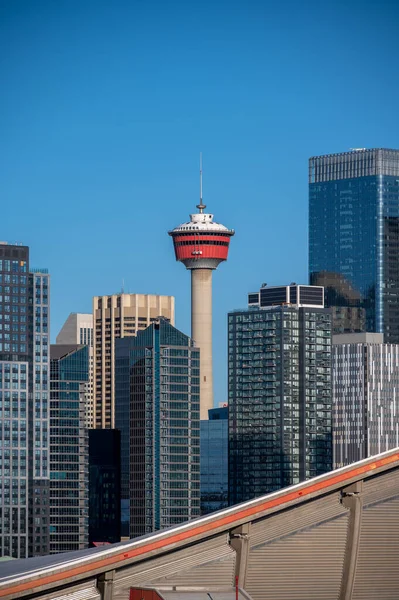 Calgary Alberta Οκτωβρίου 2021 Εξωτερική Πρόσοψη Και Λεπτομέρεια Του Saddledome — Φωτογραφία Αρχείου