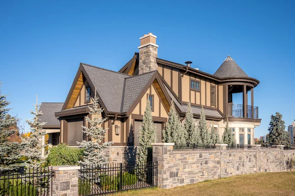 Eigenschap Van Een Modern Luxe Huis Calgary — Stockfoto