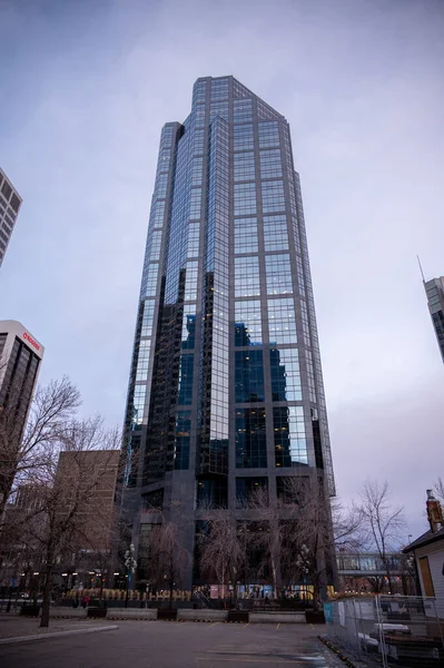 Calgary Alberta January 2022 View Modern Office Towers Urban Calgary — Stock Photo, Image